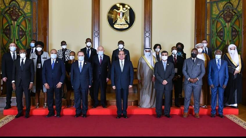 الرئيس السيسي يستقبل السادة نواب العموم العرب والأفارقة
